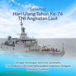 Selamat HUT Ke-76 TNI Angkatan Laut