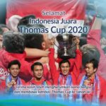 Penantian 18 Tahun, Tim Thomas Cup Indonesia Raih kembali Medali Emas Menjuarai Thomas Cup 2020