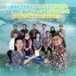 Ubah Faba menjadi Karya 150 Pot Bunga Cantik untuk Keraton Yogyakarta