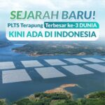 Sejarah Baru! PLTS Terapung Terbesar ke-3 Dunia, kini ada di Indonesia